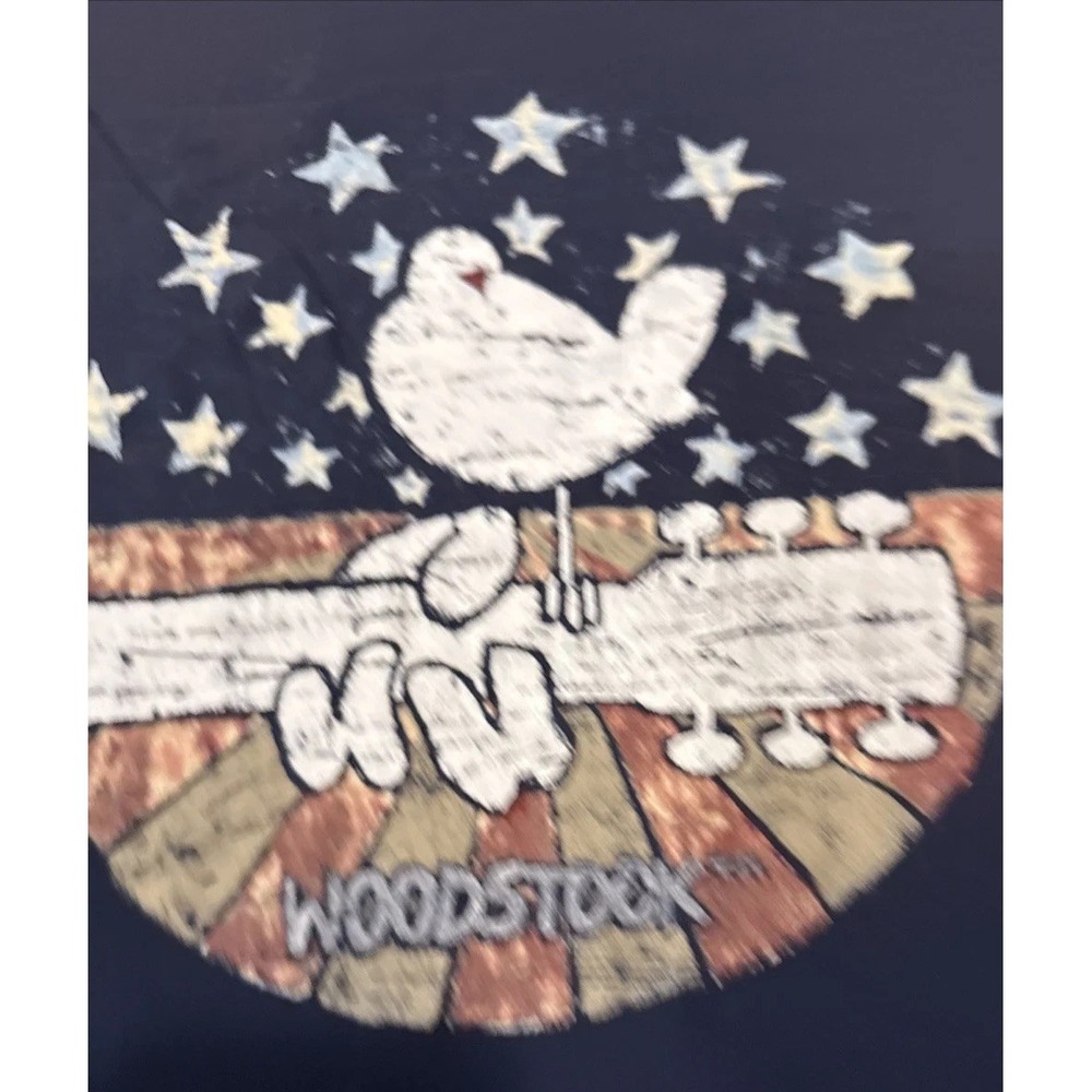 Woodstock Retro‎ Brand T-shirt Men's XL Good Fade Black Short Sleeve